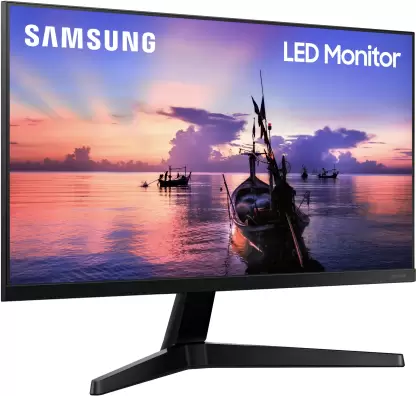 SAMSUNG 24 inch Full HD LED Backlit IPS Panel with 3-Sided Borderless Display, Game & Free Sync Mode, Eye Saver Mode & Flicker Free Monitor (LF24T350FHWXXL) (AMD Free Sync, Response Time: 5 ms, 75 Hz Refresh Rate)